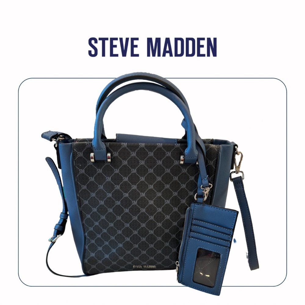 Steve Madden logo pattern crossbody medium size handbag